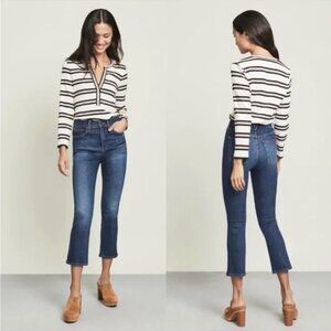 Veronica Beard Carly High Rise Kick Flare Jeans Womens Size 25 Zion Wash EUC